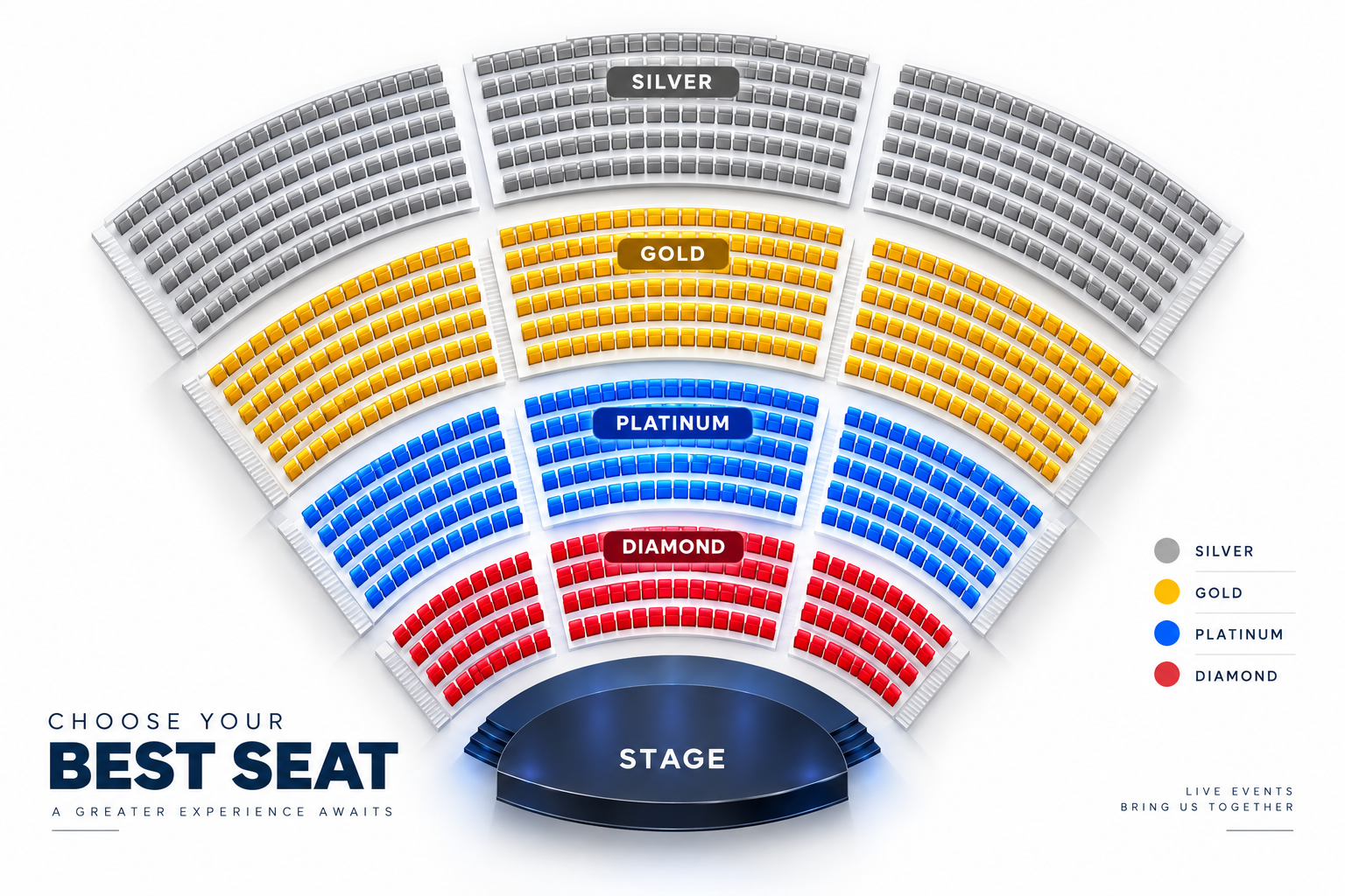 City Amphitheatre Qurum seating layout